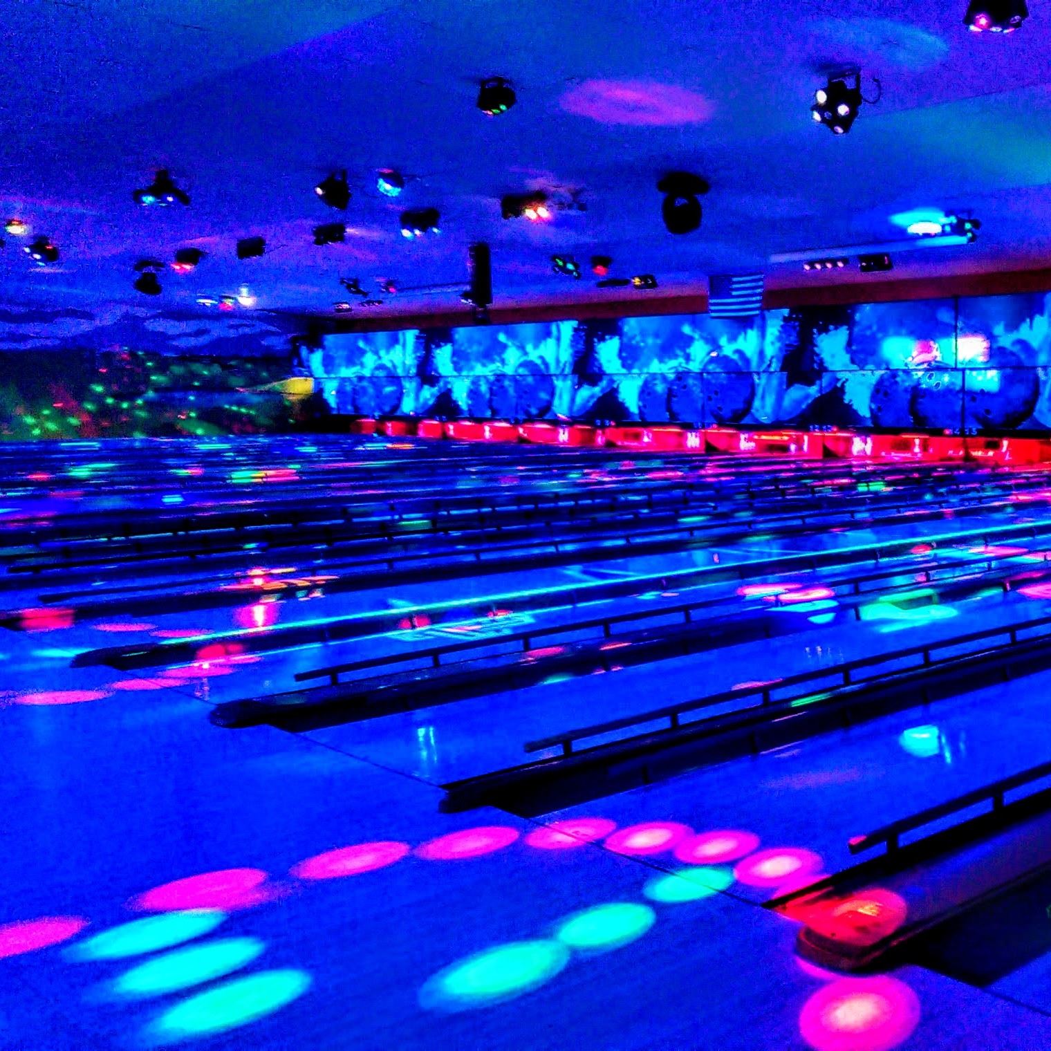 Lord Calvert Bowling Alley lanes