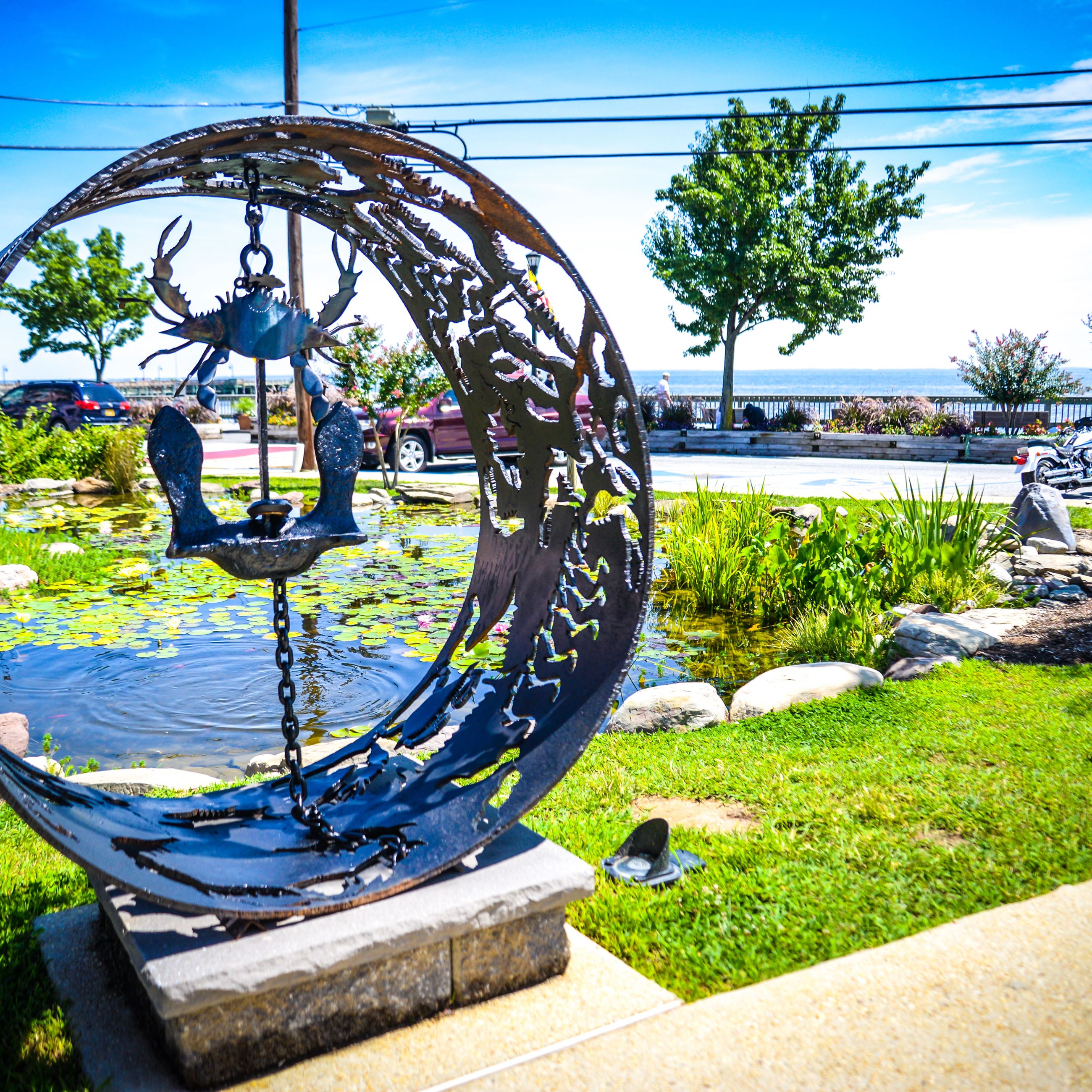 Sunset garden in North Beach