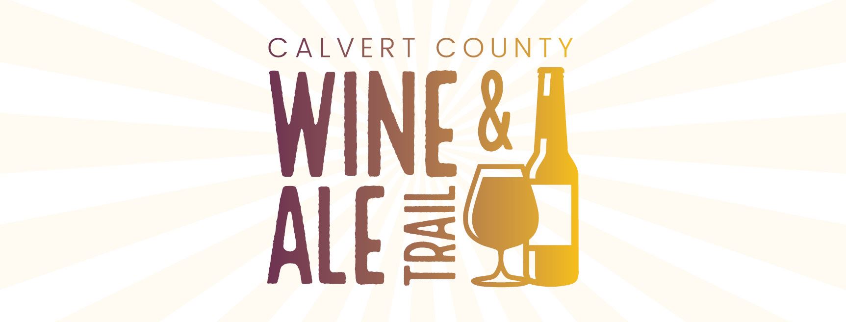 Wine and Ale Trail graphic with wine bottle and glass