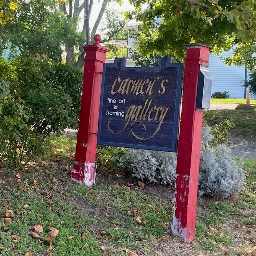 Sign for Carmen's Gallery